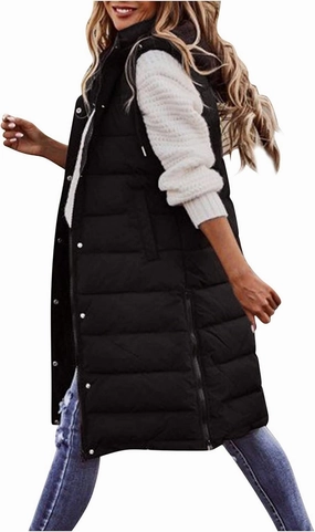 LCMTWX Womens Cardiagn Womens Winter Short Vest Lightweight Sleeveless Warm Jacket Down Vest Padded Vest Check Coat