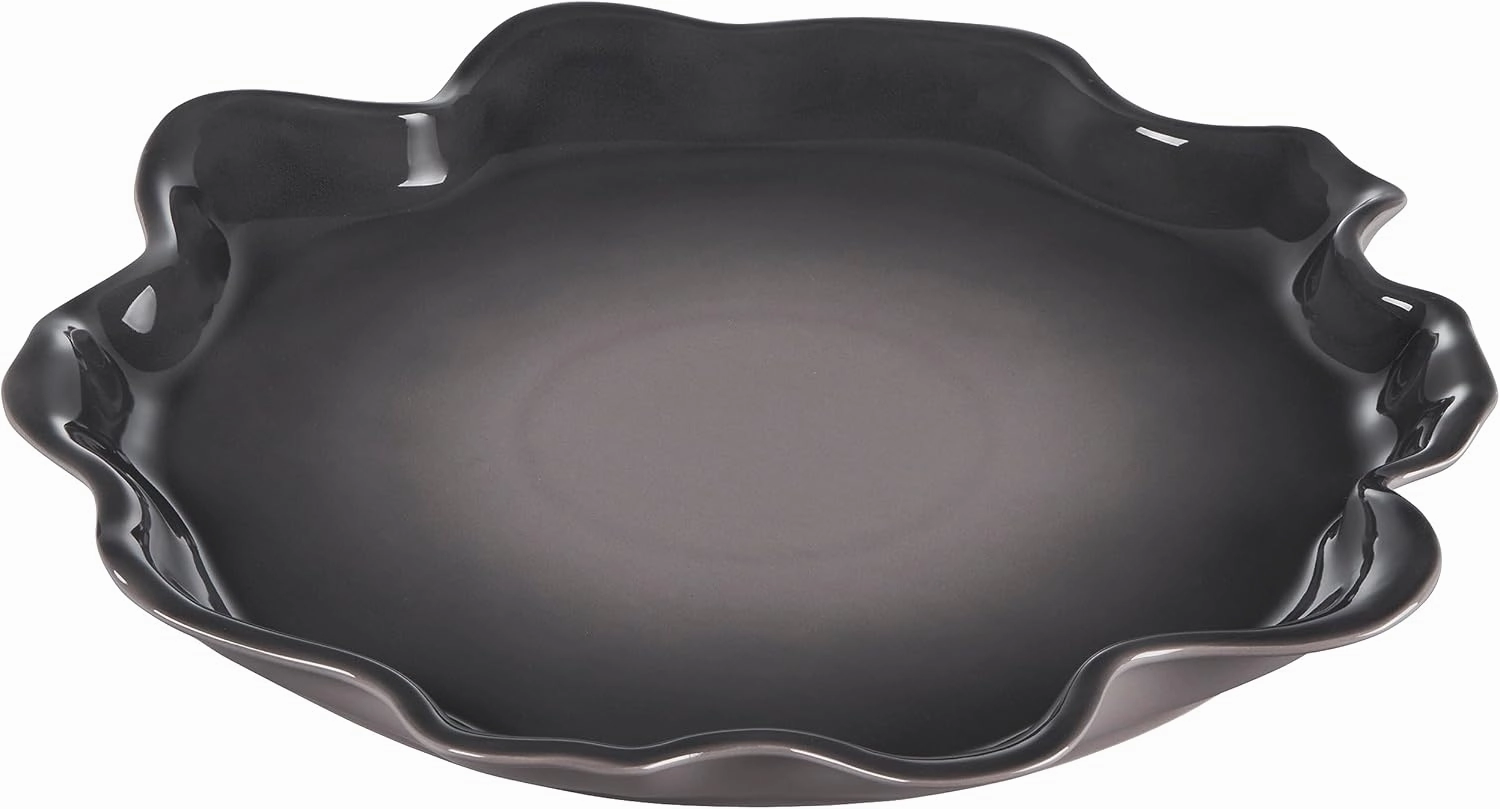 Le Creuset Stoneware Iris Collection Serving Platter, 14", Oyster