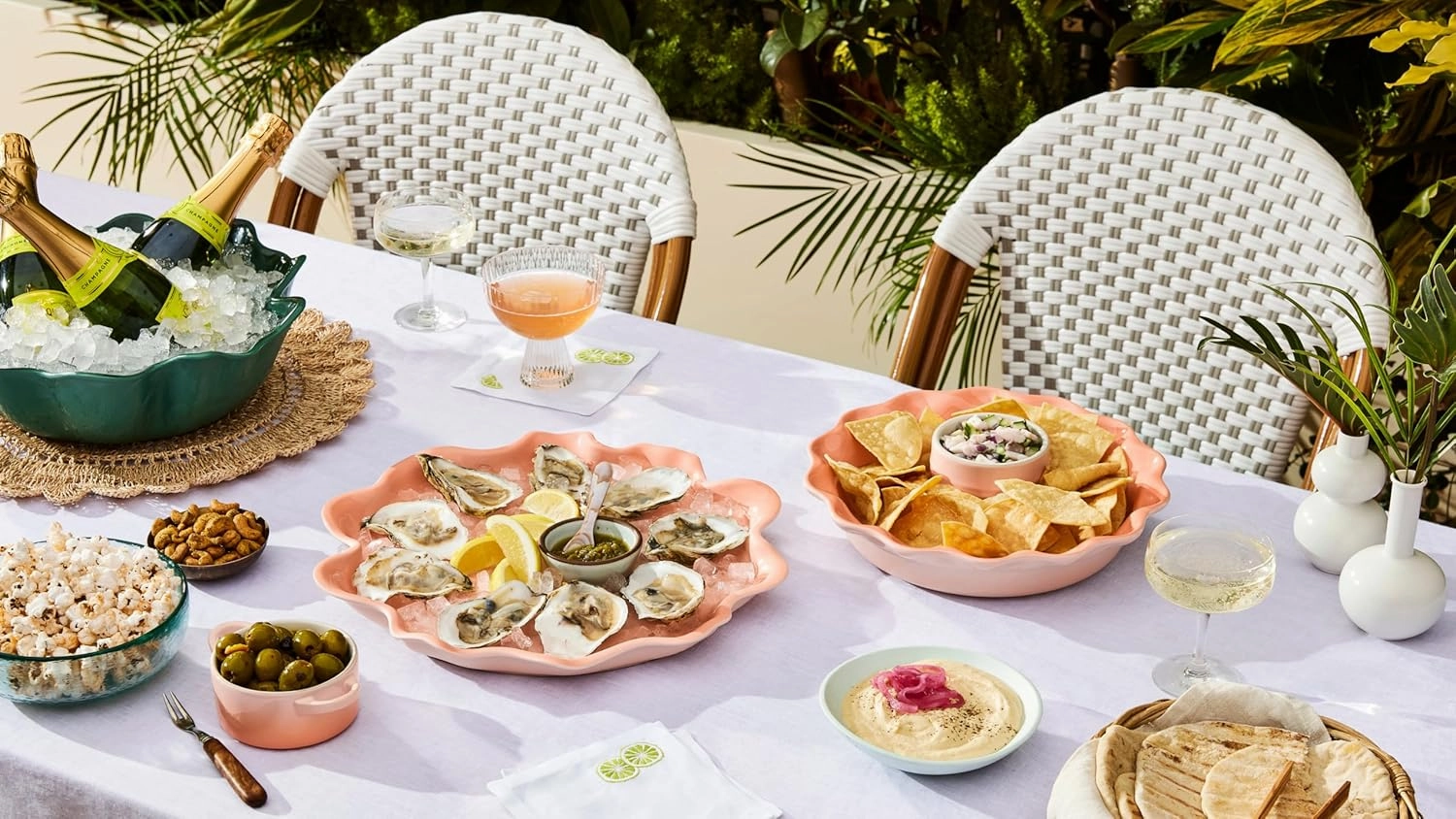 Le Creuset Stoneware Iris Collection Serving Platter, 14", Peche