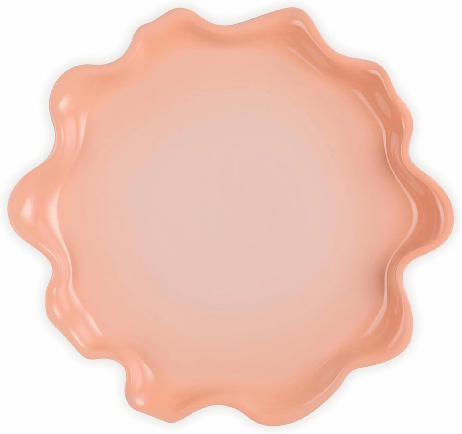 Le Creuset Stoneware Iris Collection Serving Platter, 14", Peche