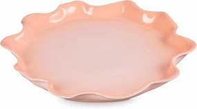 Le Creuset Stoneware Iris Collection Serving Platter, 14", Peche