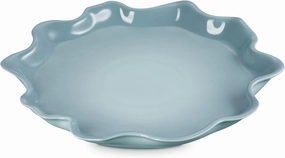Le Creuset Stoneware Iris Collection Serving Platter, 14", Sea Salt