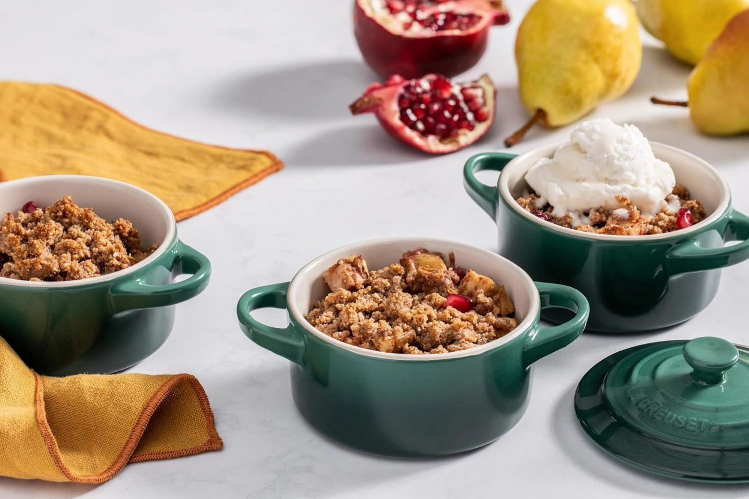 Le Creuset Stoneware Mini Round Cocotte, 8 oz., Artichaut