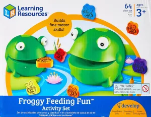 Learning Resources Froggy Feeding Fun Activity Set, Fine Motor Toy, 65Piece