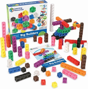 Learning Resources MathLink Cubes Big Builders - Set of 200 Cubes, Ages 5 , Develops Early Math Skills, STEM Toys, Math Games for Kids, Math Cubes for Kids
