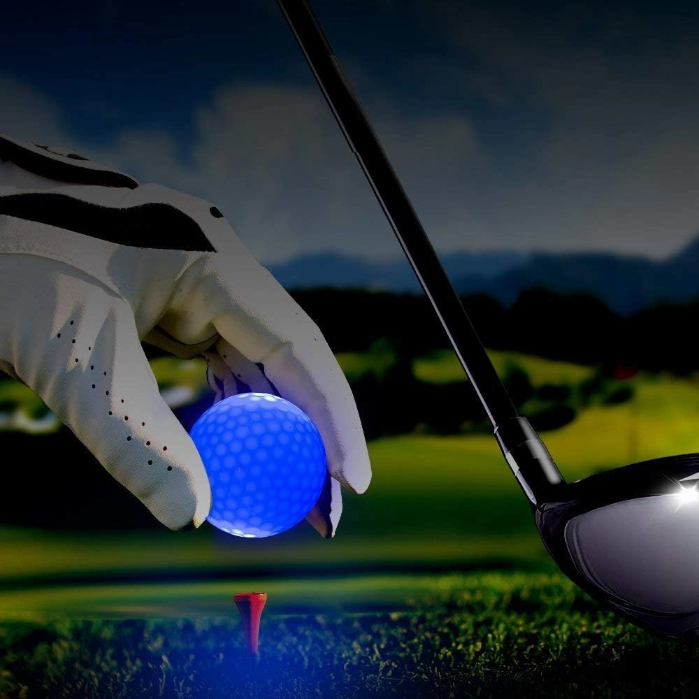 LED Light up Golf Balls, Glow in The Dark Night Glow Golf Balls