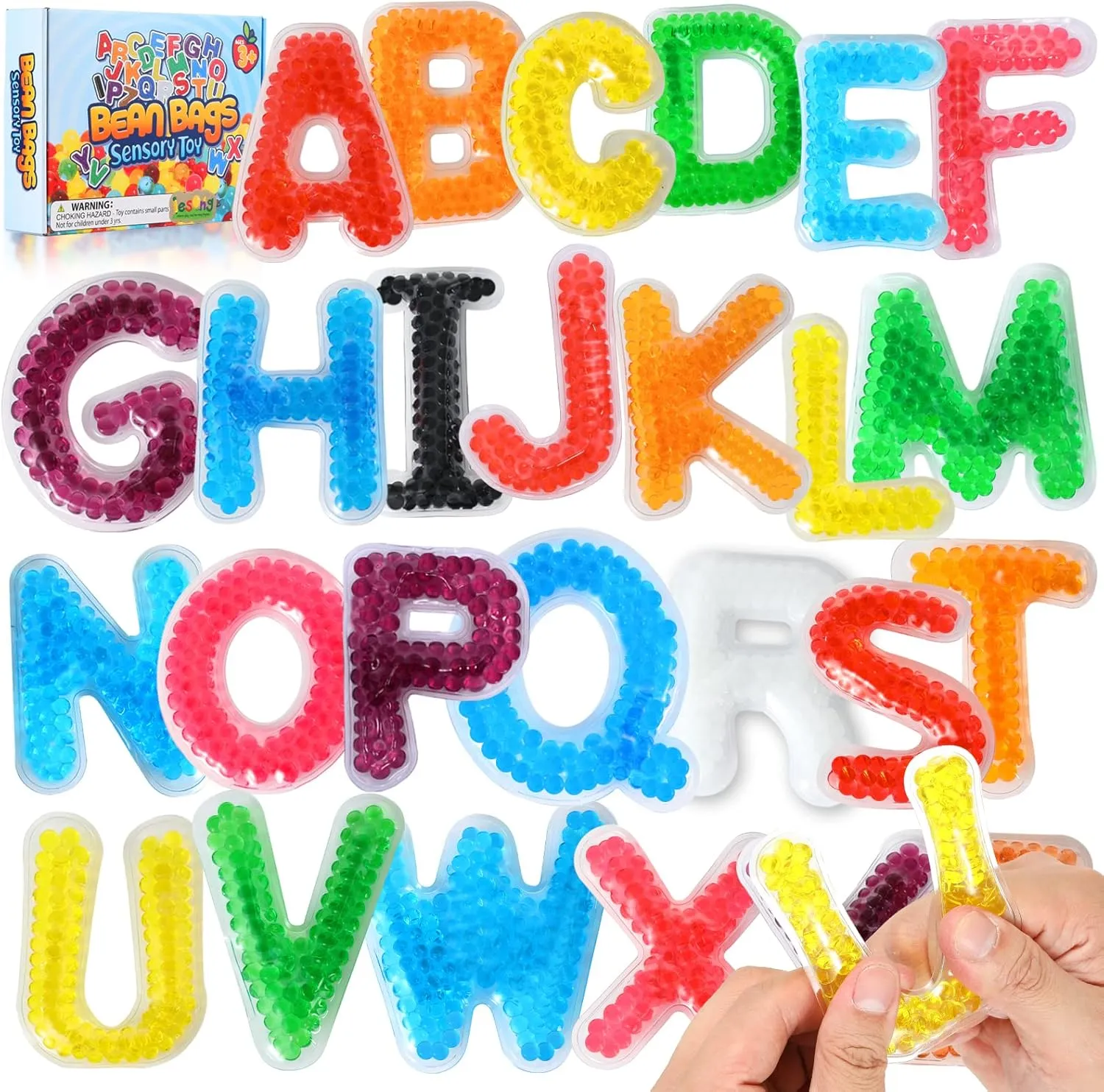 LESONG Autism Sensory Fidget Toys: ABC Learning Educational Montessori Toys, Quiet Fidgets for Classroom Calm Down Corner, Autistic Anxiety Relief