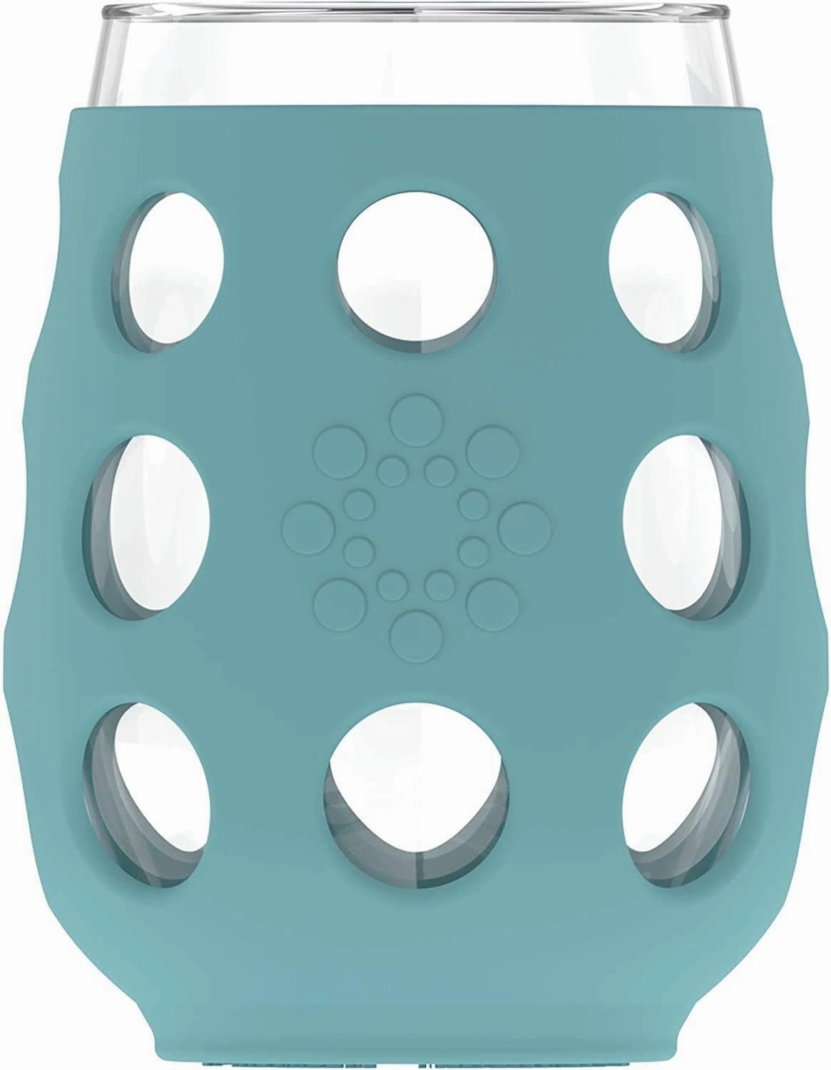 Lifefactory, 4 Count (Pack of 1) 4 Pack Wine Set, Carbon, Dusty Purple, Aqua Teal, Stone Gray