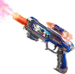 Light Up Toy Gun with Sound Effects and Spray, Toy Machine Gun That Make Noise, Play Toy Guns for Boys Kids Toddlers 3 4 5 6 7 , Gifts for Christmas Halloween (Batteries Not Included)