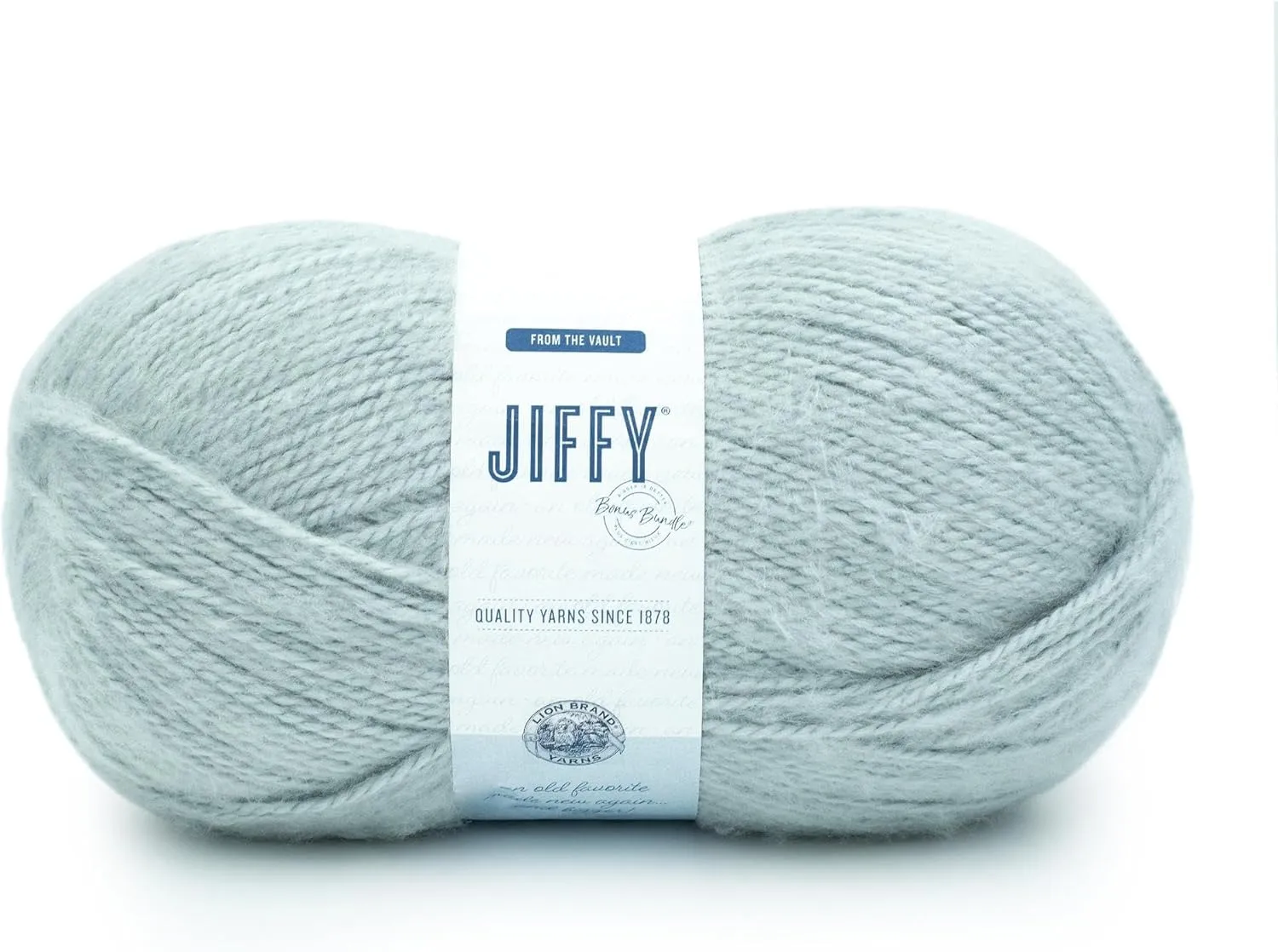 Lion Brand Yarn Jiffy Bonus Bundle, Acrylic Yarn for Crochet, Aero, 1 Pack