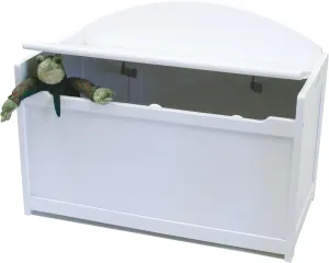 Lipper International Child's Toy Chest, 33.25" W x 17.75" D x 24.5" H, White
