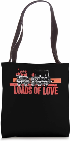 Loads Of Love | Train Locomotive With Hearts | Kindness Tote Bag