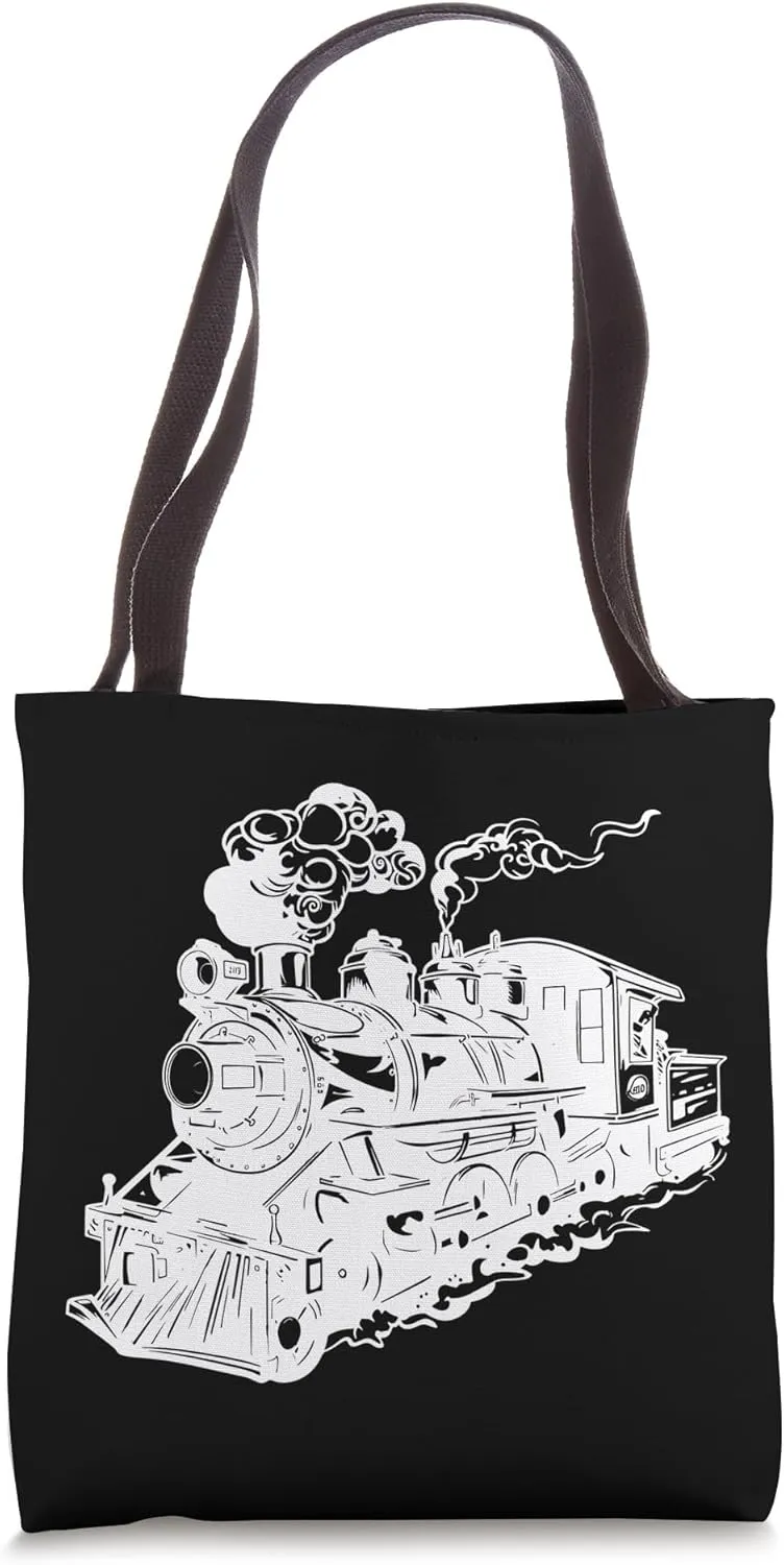 Locomotive Drawing Locomotives Tote Bag