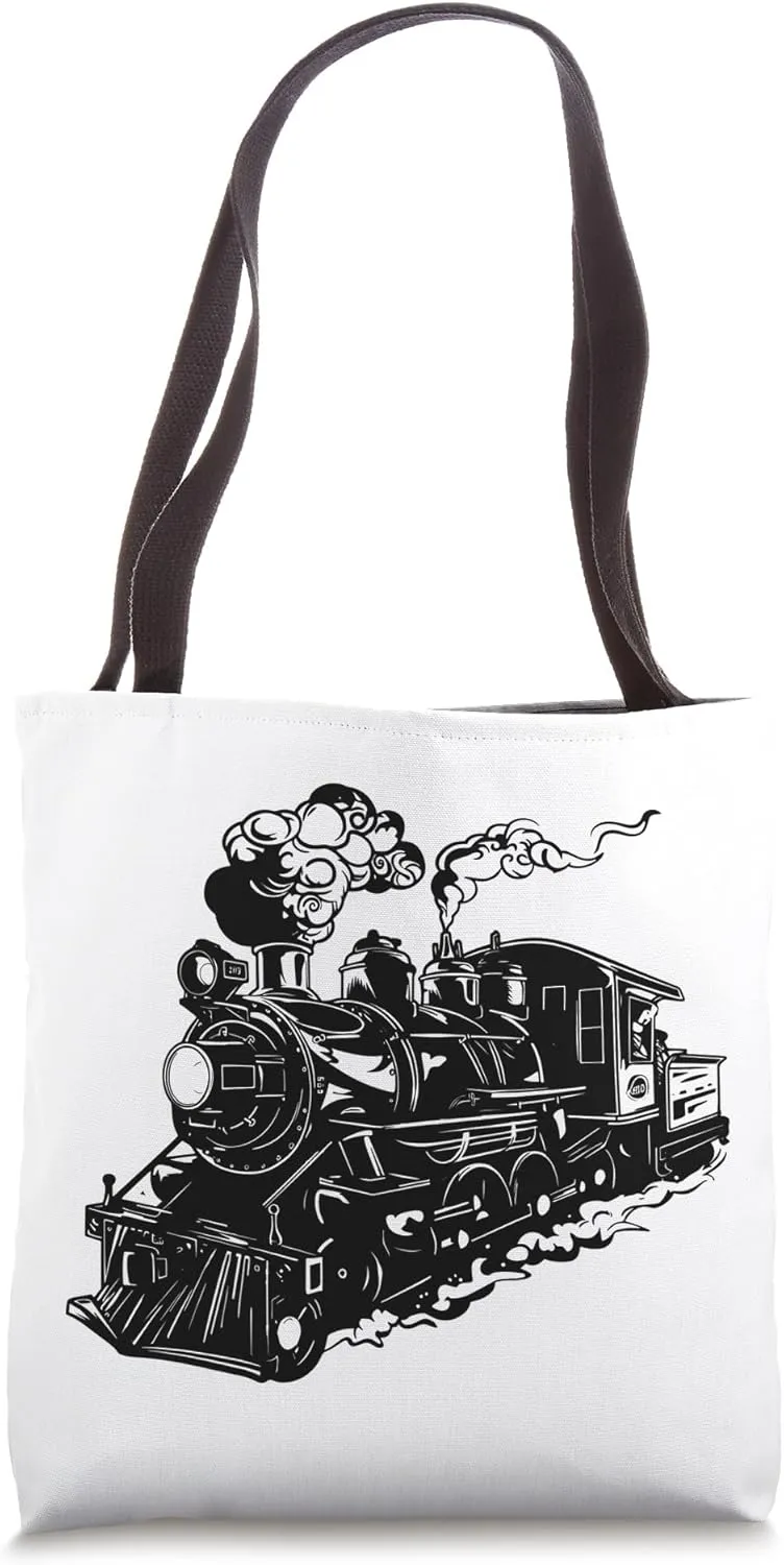 Locomotive Railway Tote Bag