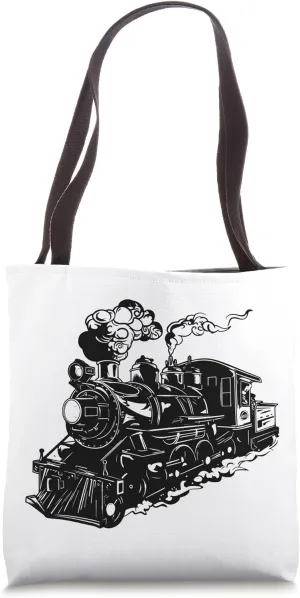 Locomotive Railway Tote Bag