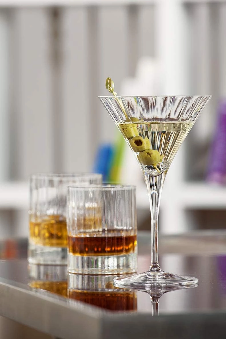 Luigi Bormioli Bach 11.25 oz. Double Old Fashion Glasses, Set of 4, Clear, Made in Italy.