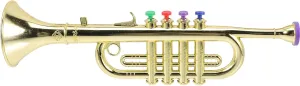 LUOZZY Musical Instrument Simulated Trumpet Toy Golden Trumpet Creative Musical Toy Plastic Trumpet Toy for Kids Toy