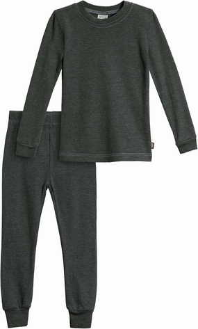 Made in USA Boys Thermal Cotton Underwear Set Long Soft Breathable Base Layer, SPD Sensory