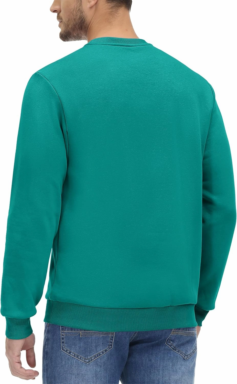 MAGCOMSEN Men's Crewneck Sweatshirt Long Sleeve Casual Warm Fleece Pullover