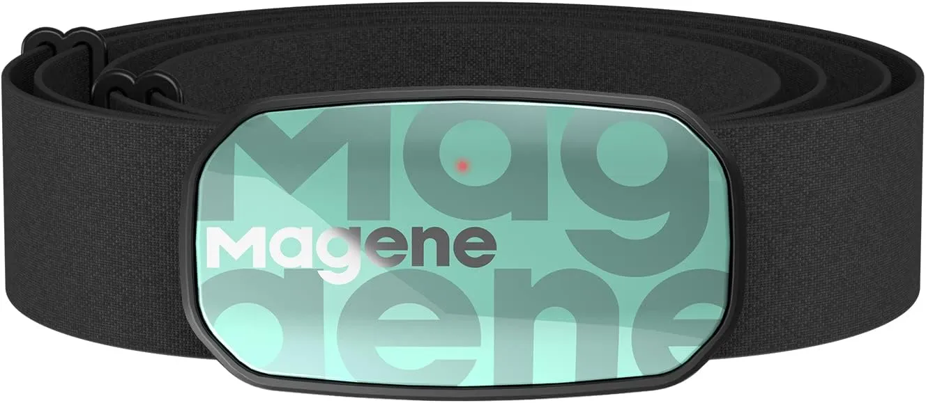Magene H603 Chest Strap Heart Rate Monitor, ANT  and Bluetooth Compatible with Fully Adjustable Strap, iPhone & Android Compatible