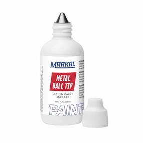 Markal Ball Paint Marker with 1/8" Tip, Red