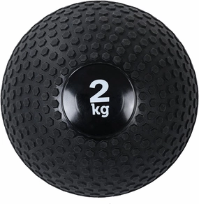 Medicine Ball Medicine Ball Slam Ball, Cross Training Core Training Throwing Training Balance Ball, Textured Black Low-Stretch Fitness Ball (Size : 2kg/4.4lb)