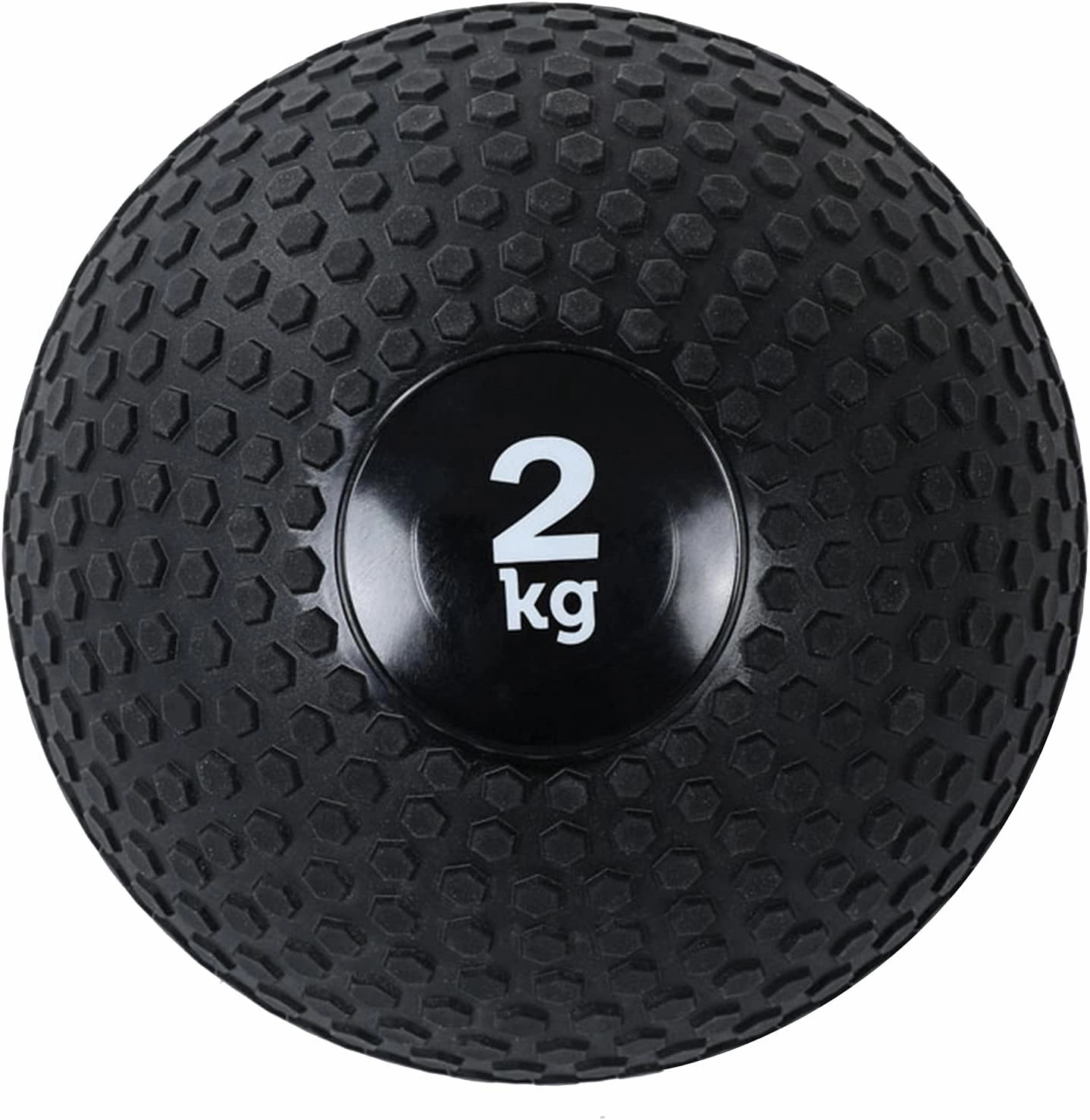 Medicine Ball Medicine Ball Slam Ball, Cross Training Core Training Throwing Training Balance Ball, Textured Black Low-Stretch Fitness Ball (Size : 2kg/4.4lb)