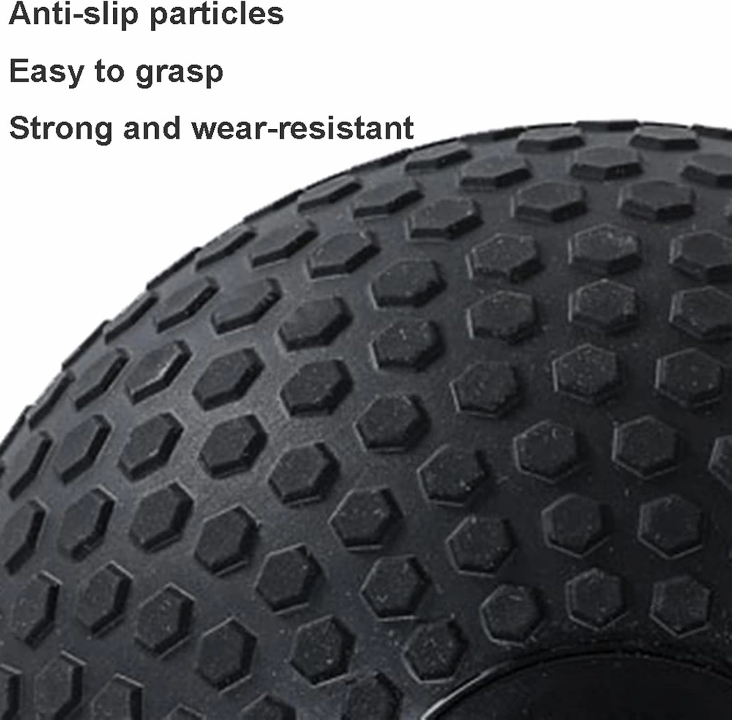 Medicine Ball Medicine Ball Slam Ball, Cross Training Core Training Throwing Training Balance Ball, Textured Black Low-Stretch Fitness Ball (Size : 2kg/4.4lb)
