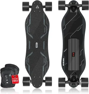 MEEPO Campus/V3 Max/V5/ENVY Electric Skateboard with Remote, Top Speed Up to 29 Mph, 4 Speed Smooth Braking, Easy Carry Handle Design, Suitable for Adults & Teens Beginners