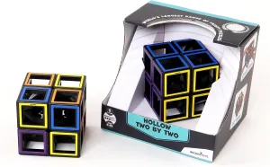 Meffert's Hollow Two by Two - The Original Transparent 2 x 2 Cube Brainteaser Puzzle - Travel Friendly Fun for Ages 9-Adult