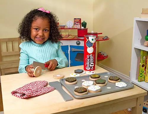 Melissa & Doug Slice and Bake Cookie Set, Wooden Play Food