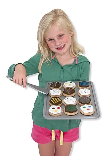 Melissa & Doug Slice and Bake Cookie Set, Wooden Play Food