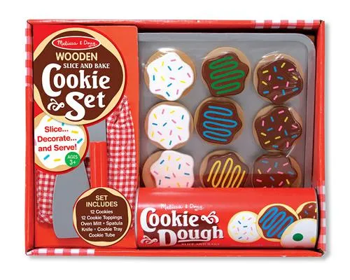 Melissa & Doug Slice and Bake Cookie Set, Wooden Play Food