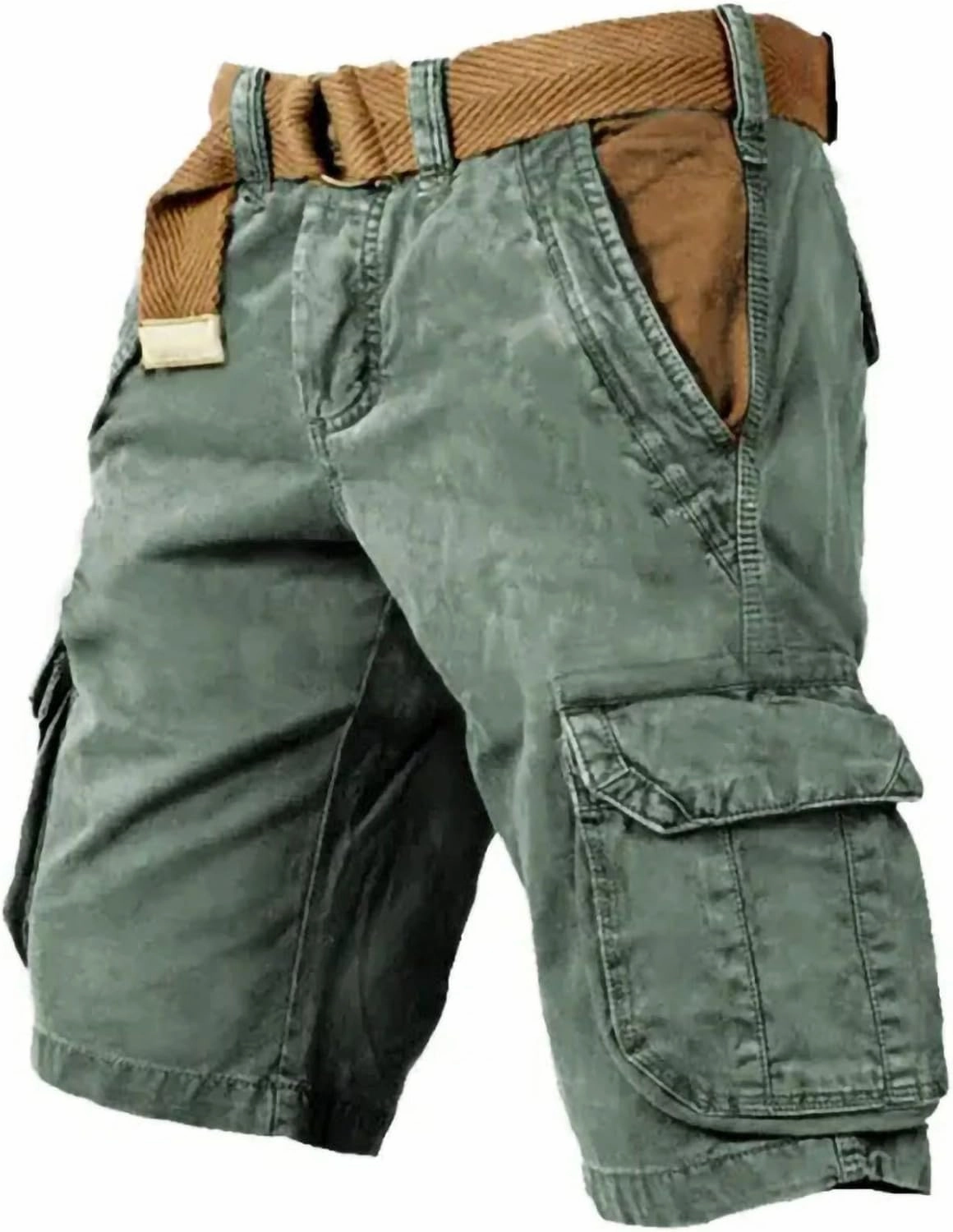 Men Cargo Shorts Plus Size Casual Shorts Soft Summer Workout Running Active Short Pants Trendy Exercise Clothes