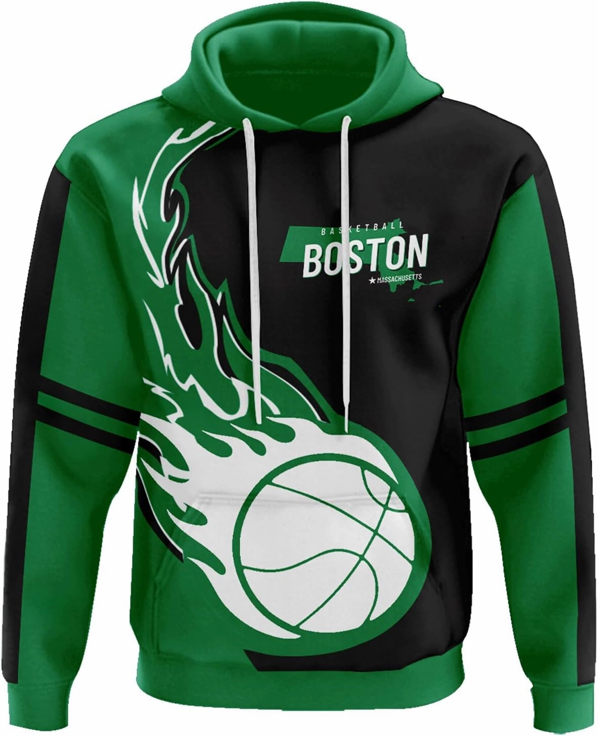 Men's 3D Printed Basketball Hoodies Soft Lightweight Pullover Hooded Sweatshirt Basketball Fans Apparel Team Color Gift