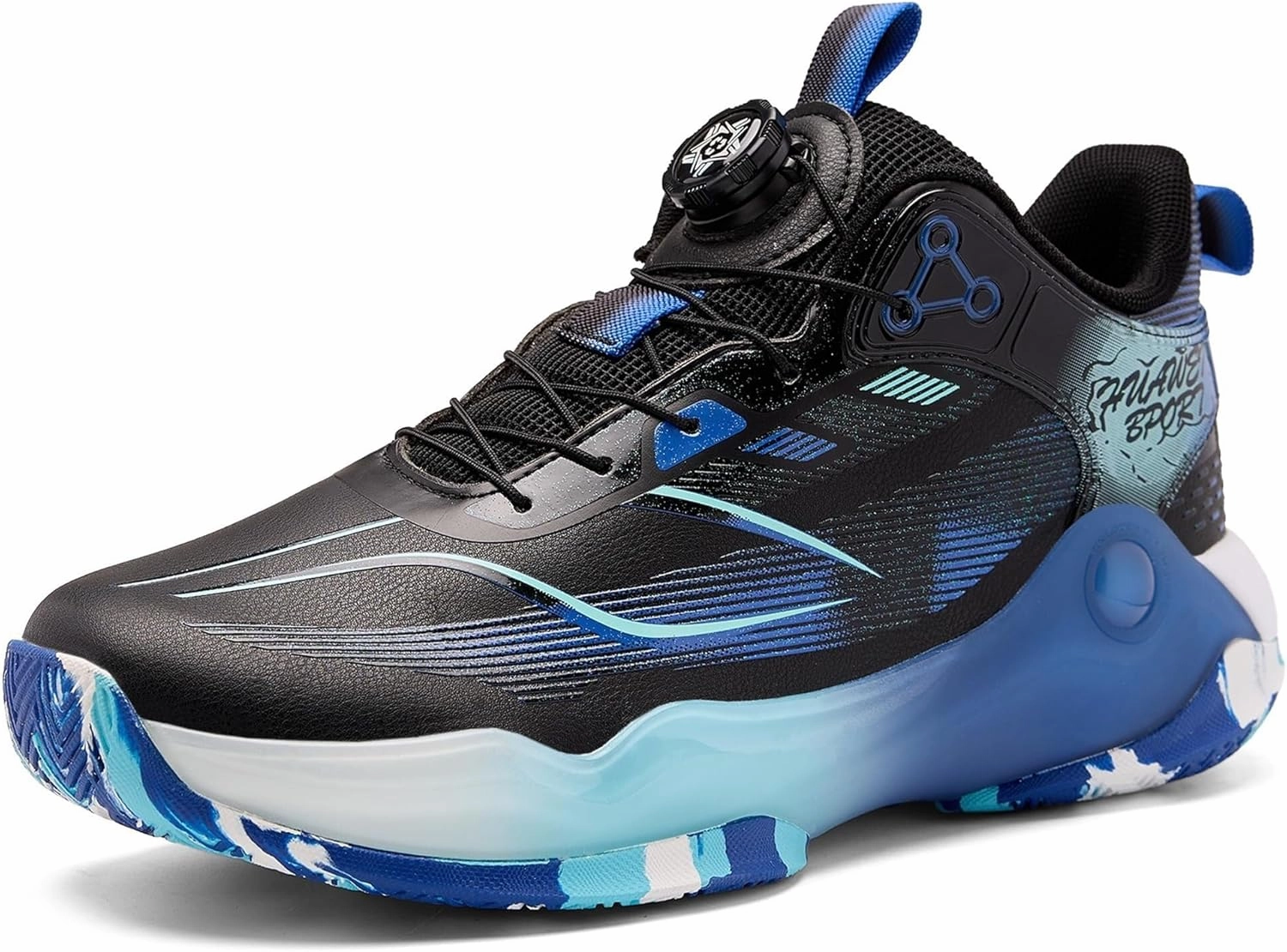 Men's Basketball Shoes with Anti Slip Wear-Resistant Soft Sole Fashionable Sports Training Boots