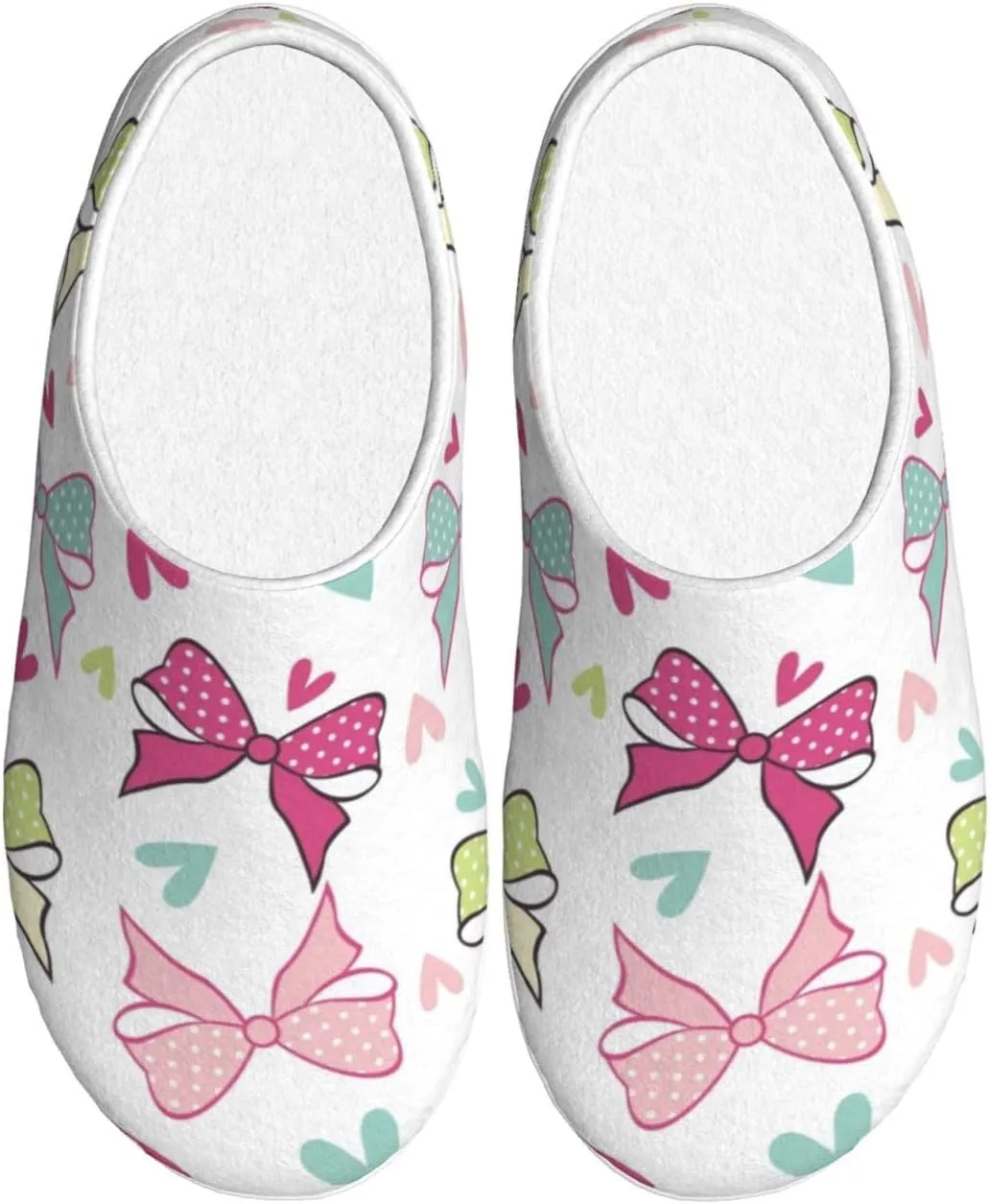 Men's cotton slippers Seamless Pattern With Bows Warm and comfortable home slippers