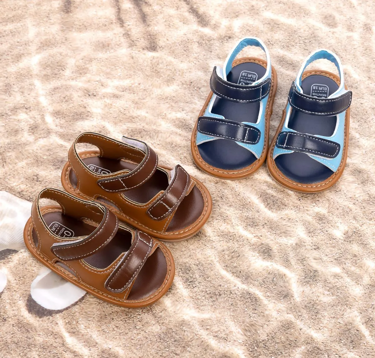 Miamooi Infant Baby Boys Girls Summer Beach Sandals Non Slip Soft Rubber Sole Toddler Outdoor Closed-Toe First Walker Shoes