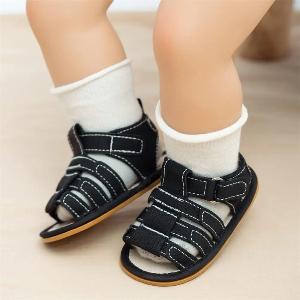 Miamooi Infant Baby Boys Girls Summer Beach Sandals Non Slip Soft Rubber Sole Toddler Outdoor Closed-Toe First Walker Shoes
