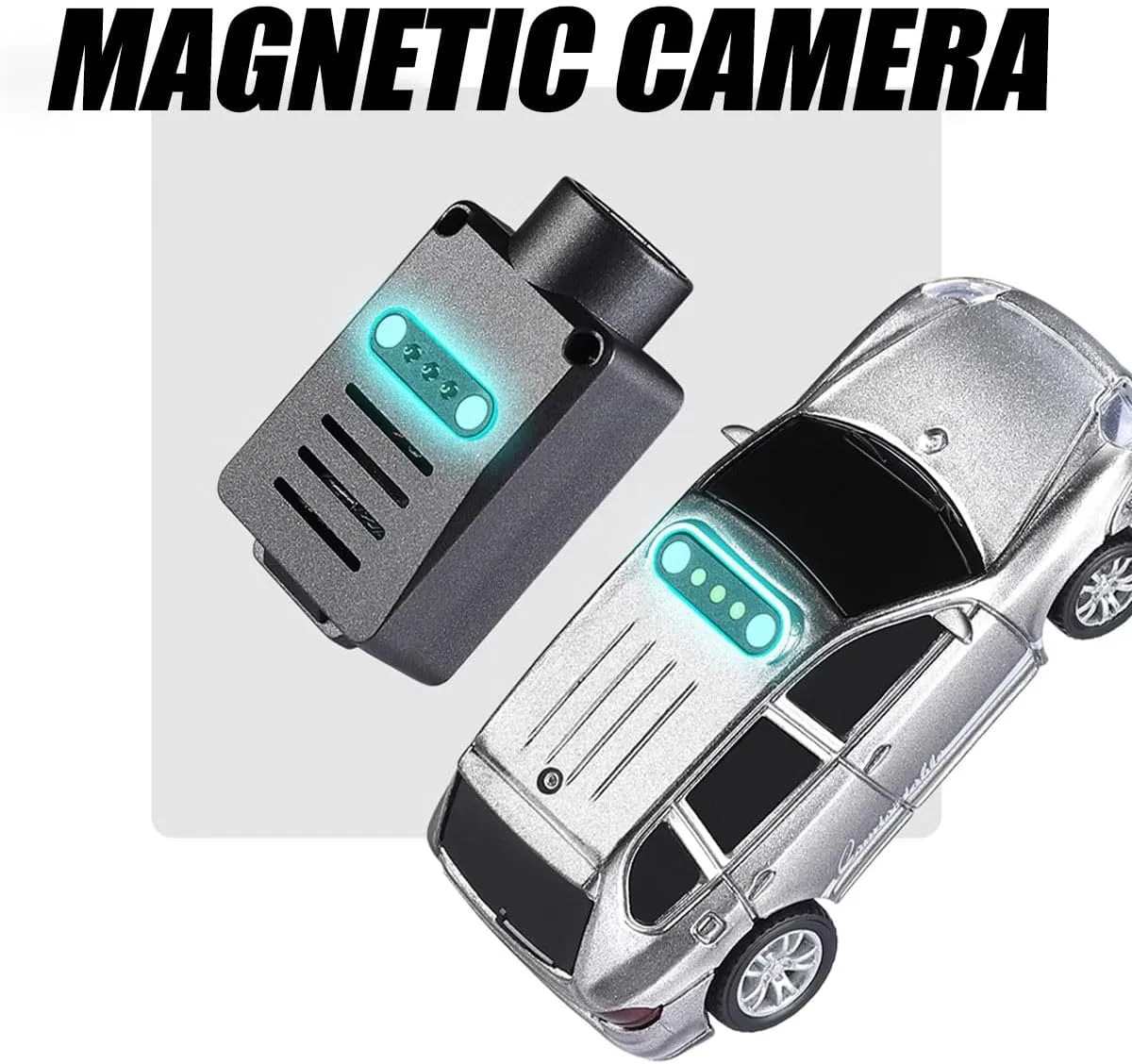 Mini FPV RC Car with Camera – 1:64 Scale WL App-Controlled WiFi Remote Grey Car Model, 720P HD Real-Time Video, 3-Speed Modes, LED Lights, Gyro Sensor – Great Gift for Teens & Adults