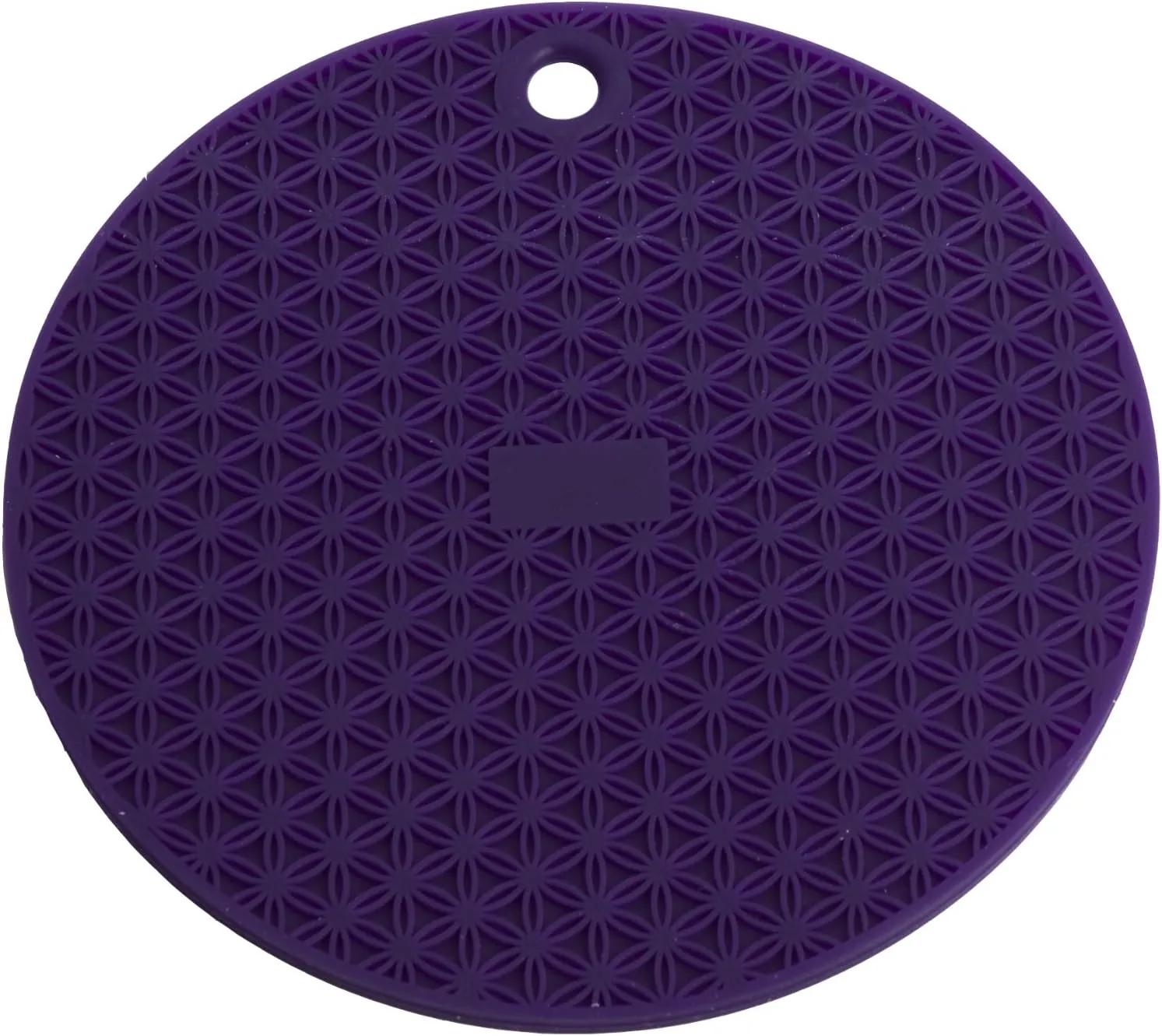 MIU France Round Silicone Trivet, Purple