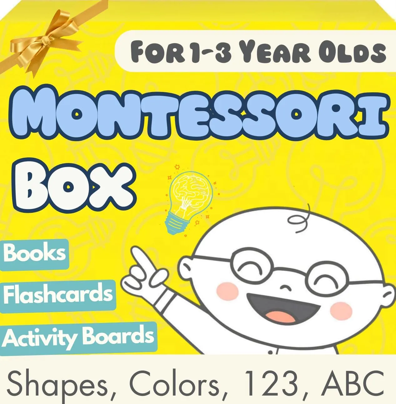 Montessori Toys for 1  Year Olds - Toddler Learning Activities | Educational Books, Flash Cards & Puzzles Toys | Birthday Gifts for 1, 2, 3 Year Old Boys Girls, by Pidoko Kids