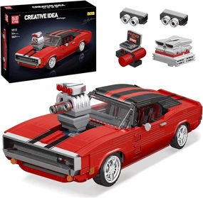 Mould King 10112 Sports Car Building Block Kits, MOC Supercar Racing Car Model Building Sets, Gift for Kids Age 8 /Adult Collections Enthusiasts (1869 Pieces, Static Version)