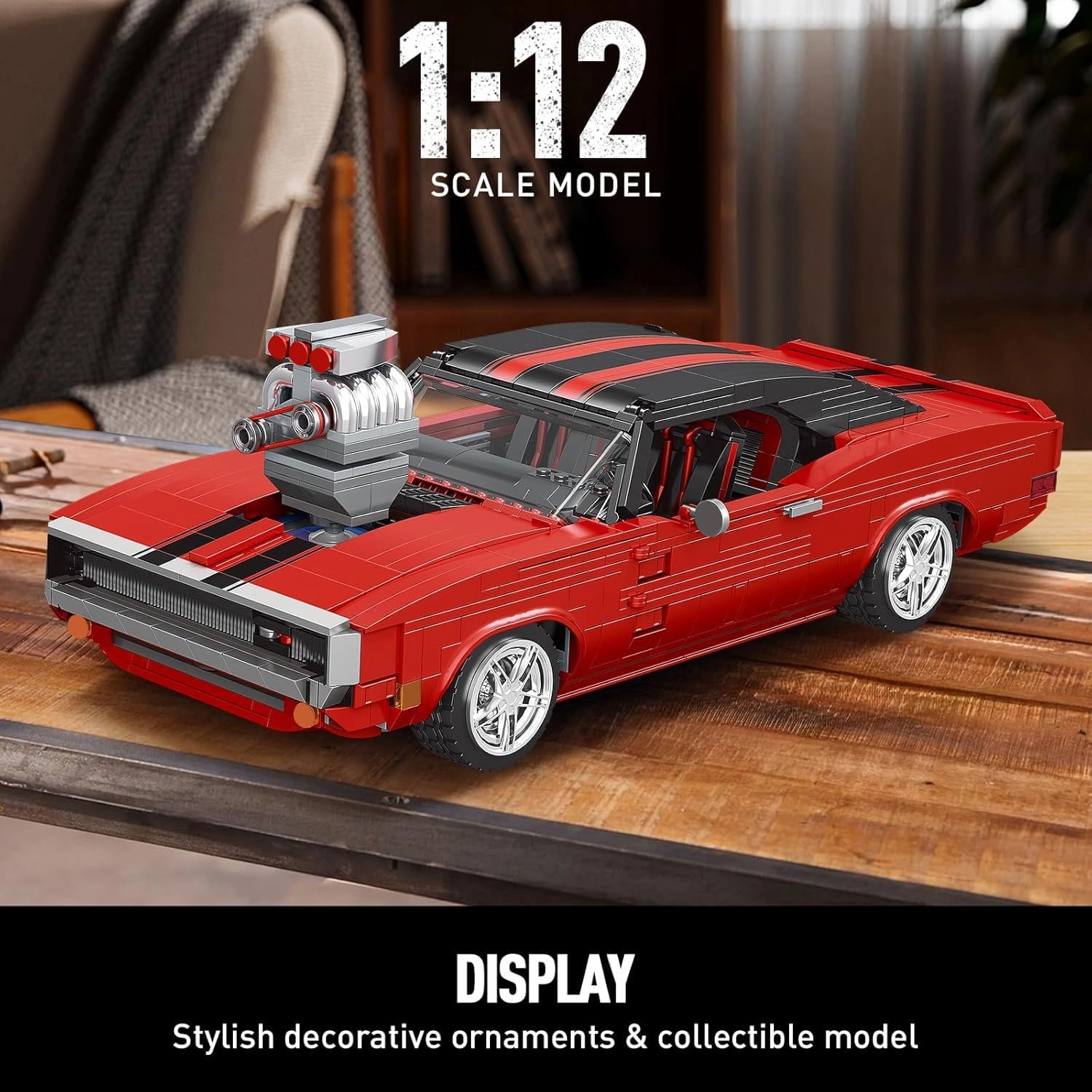 Mould King 10112 Sports Car Building Block Kits, MOC Supercar Racing Car Model Building Sets, Gift for Kids Age 8 /Adult Collections Enthusiasts (1869 Pieces, Static Version)