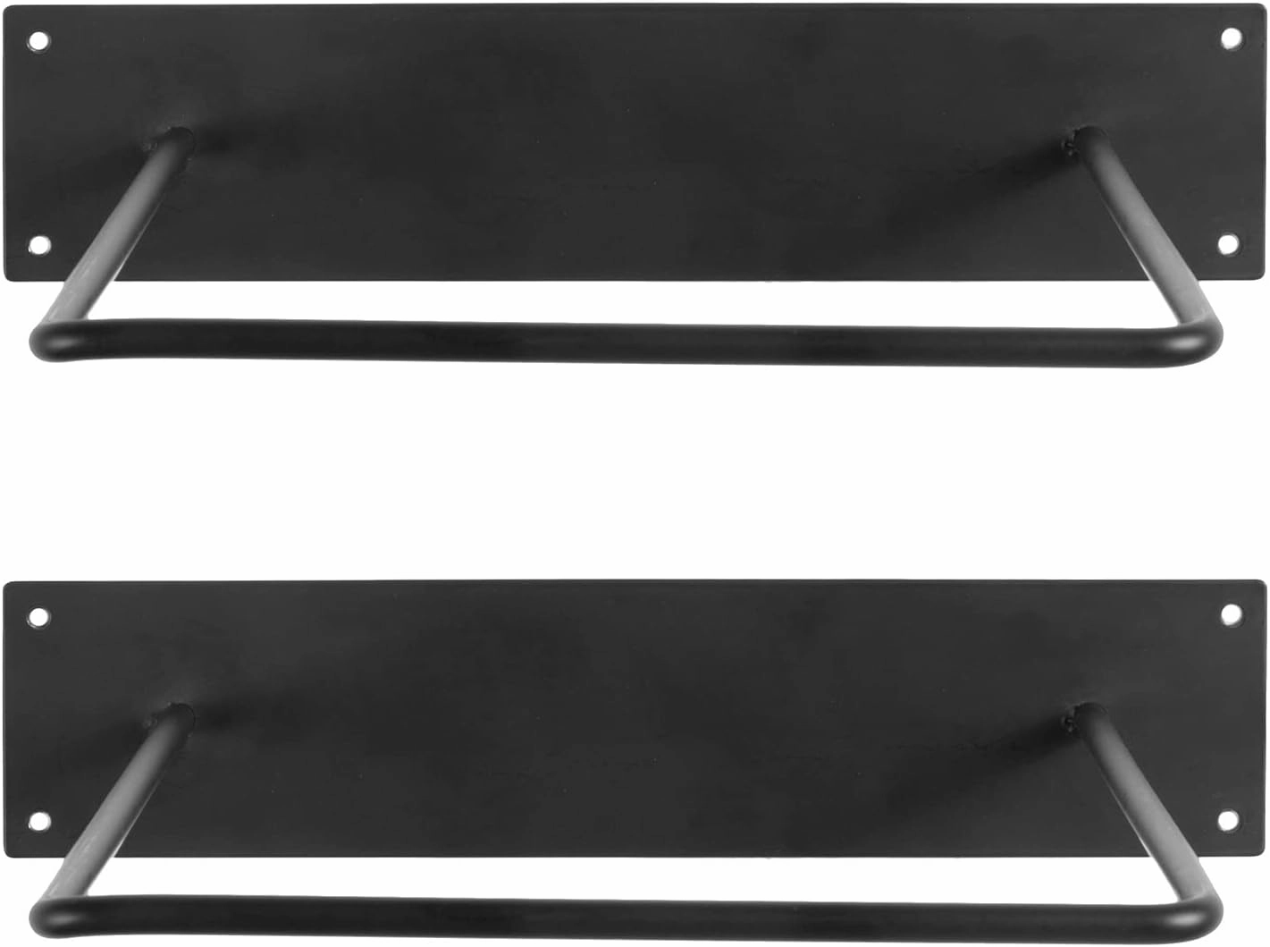 MyGift Yoga Ball Storage Wall Mount, Black Metal Pipe Racks for Exercise Ball Holder, Ball Storage for Home Gym or Studio