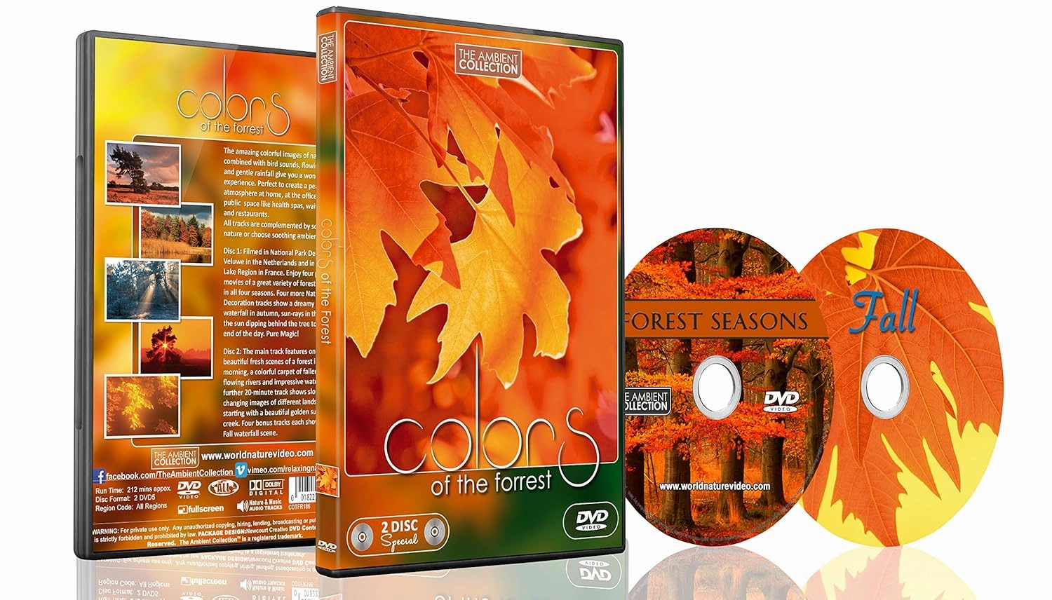 Nature DVD - 2 DVD Set - Colors of the Forest | Nature Scenery with Music and Nature Sounds
