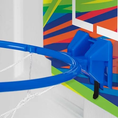 Nerf Mini Over The Door Basketball Hoop - Nerfoop Indoor Basketball Hoop for Kids - Toy Door Basketball Hoop   Mini Foam Basketball Game Set - Perfect for Bedroom Indoor Basketball - Blue