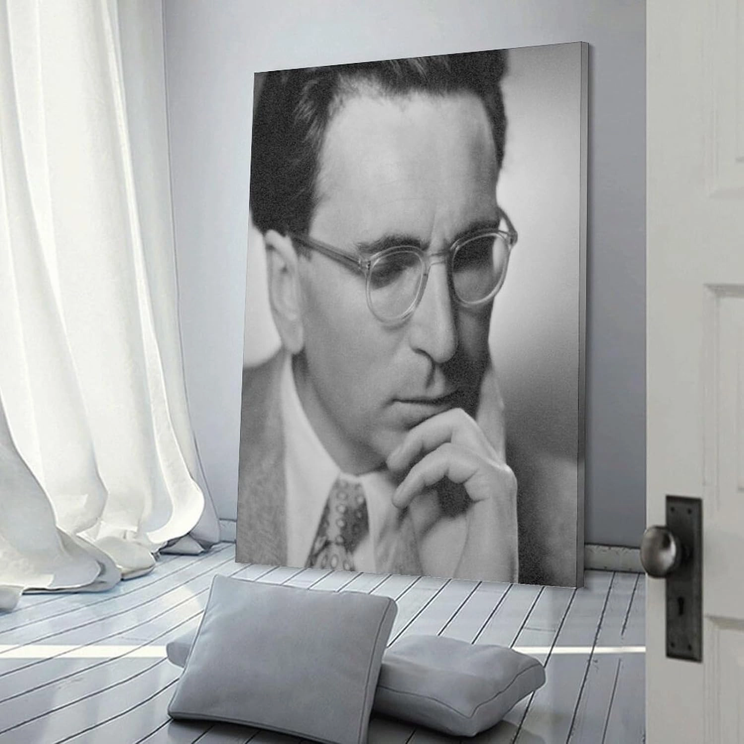 Neuroscientist Viktor Frankl Inspirational Quote Portrait Black And White Canvas Wall Art Posters For Room Aesthetic And Decor Poster For Bedroom Living Room Bathroom Kitchen Office Decor 24x36inch(60