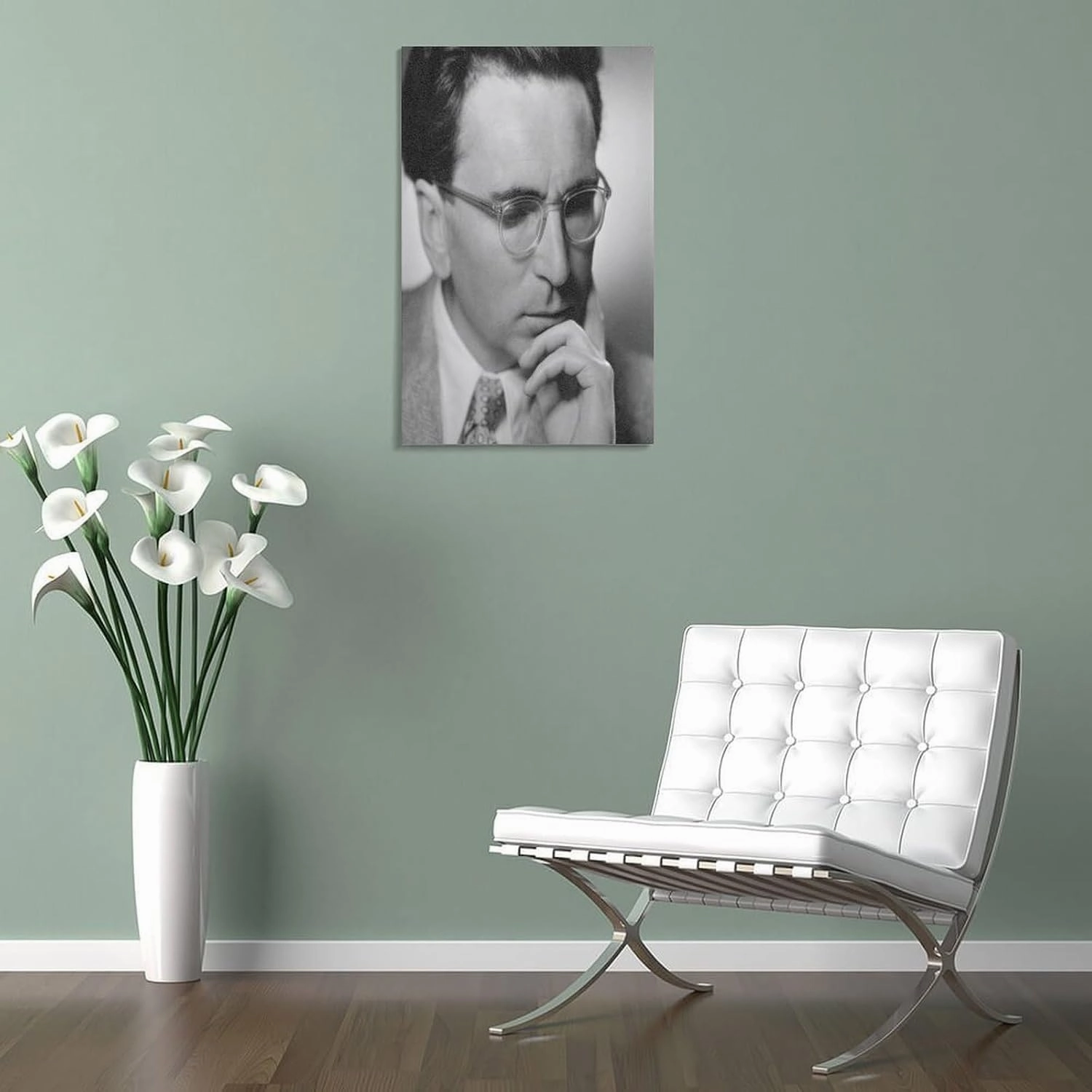 Neuroscientist Viktor Frankl Inspirational Quote Portrait Black And White Canvas Wall Art Posters For Room Aesthetic And Decor Poster For Bedroom Living Room Bathroom Kitchen Office Decor 24x36inch(60
