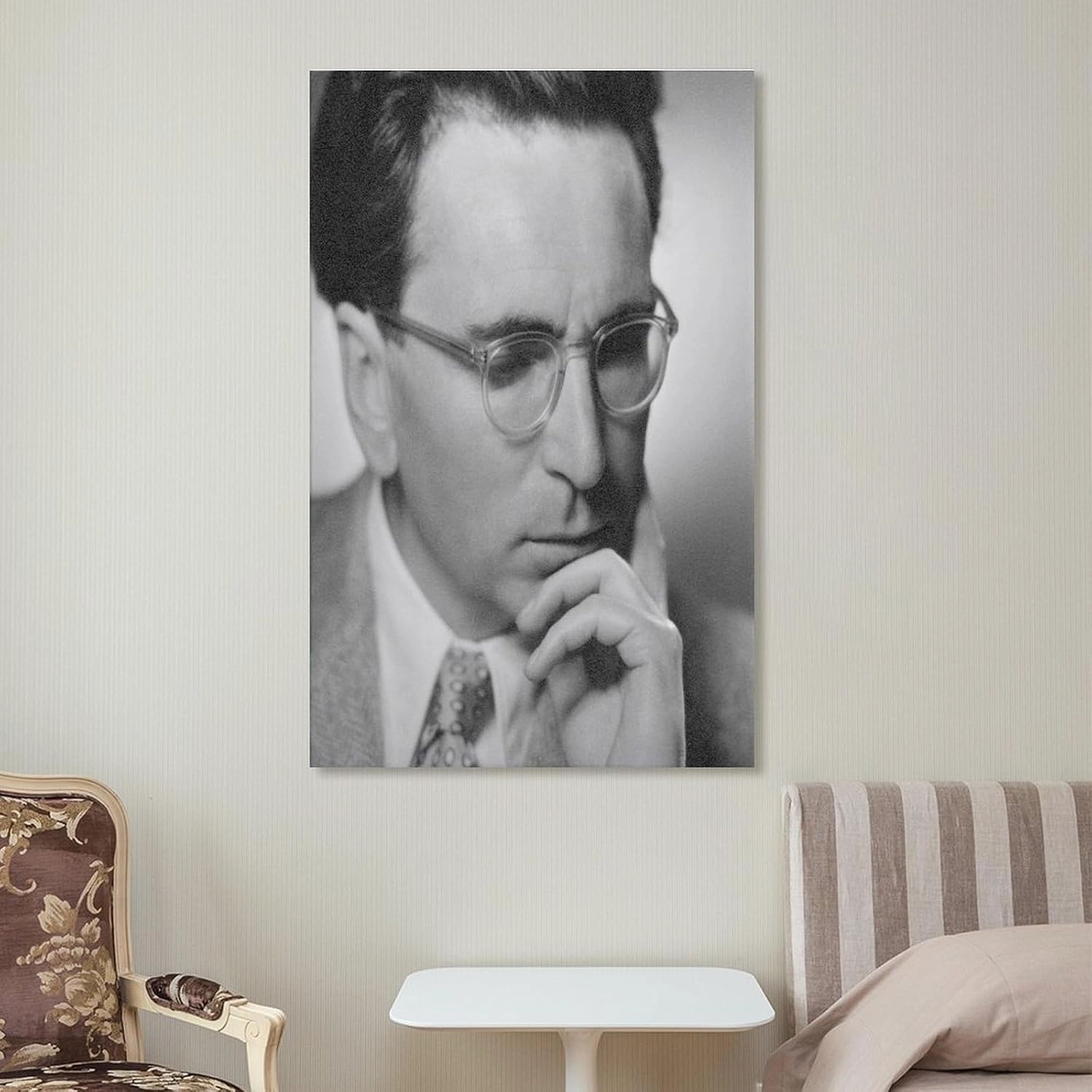 Neuroscientist Viktor Frankl Inspirational Quote Portrait Black And White Canvas Wall Art Posters For Room Aesthetic And Decor Poster For Bedroom Living Room Bathroom Kitchen Office Decor 24x36inch(60